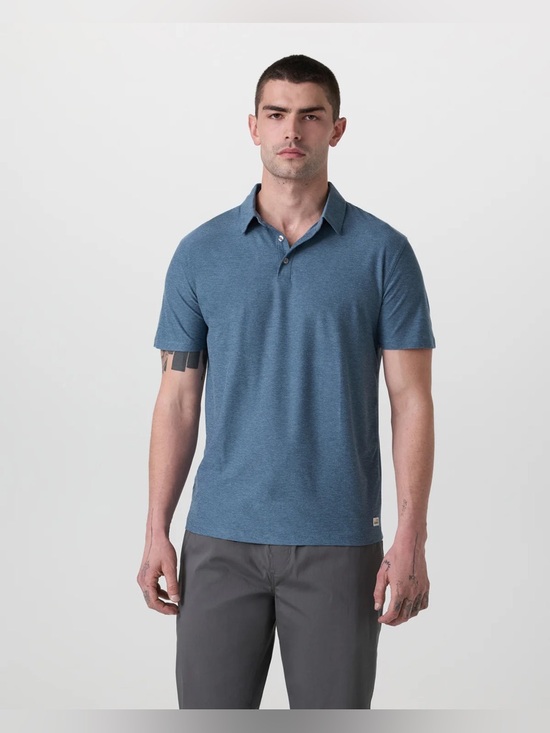 Vuori Other - Vuori Men’s  Strato Tech Polo in Pool Blue Heather Size XL